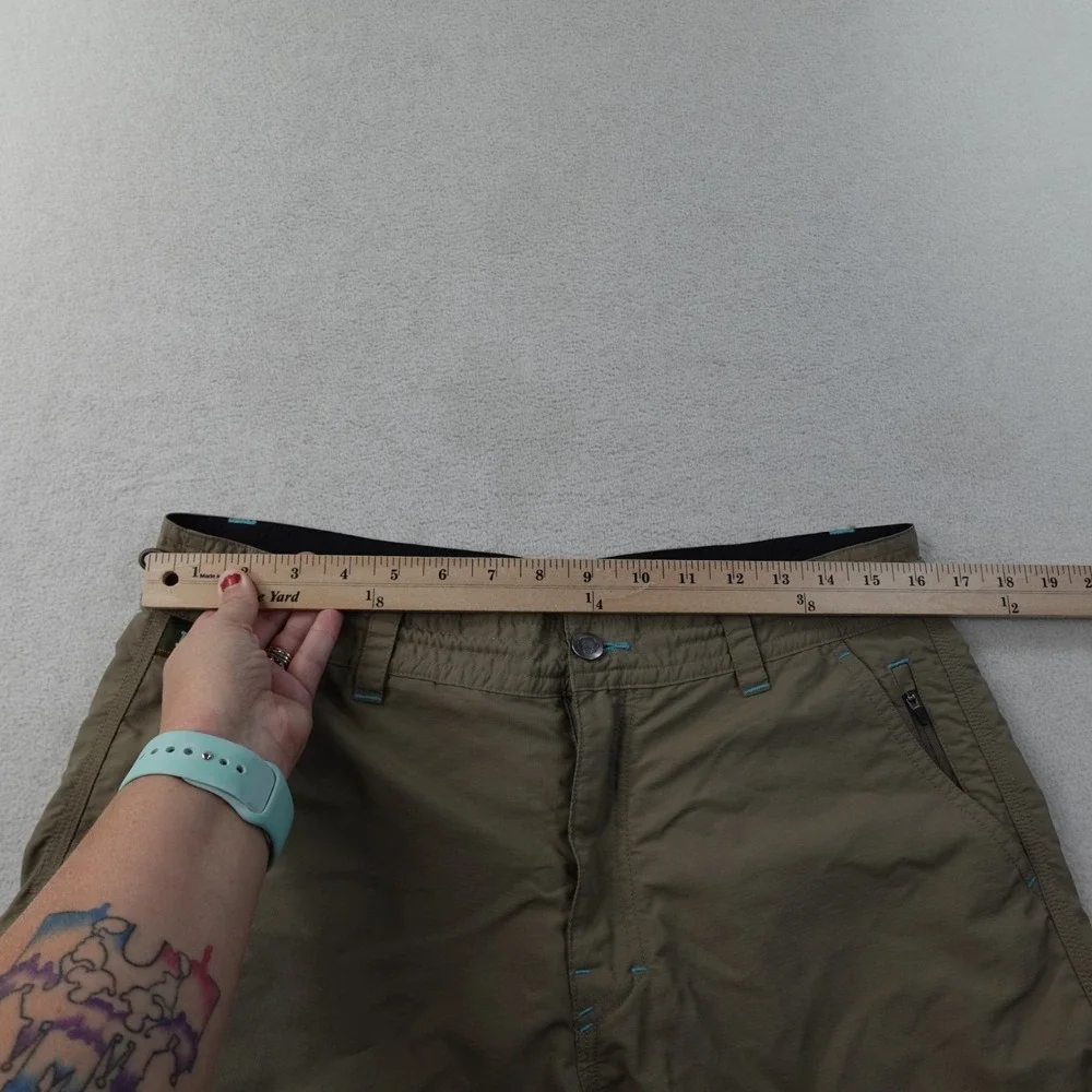 Howler Brothers Horizon Hybrid Shorts Mens 32 Khaki Nylon Ripstop Fishing